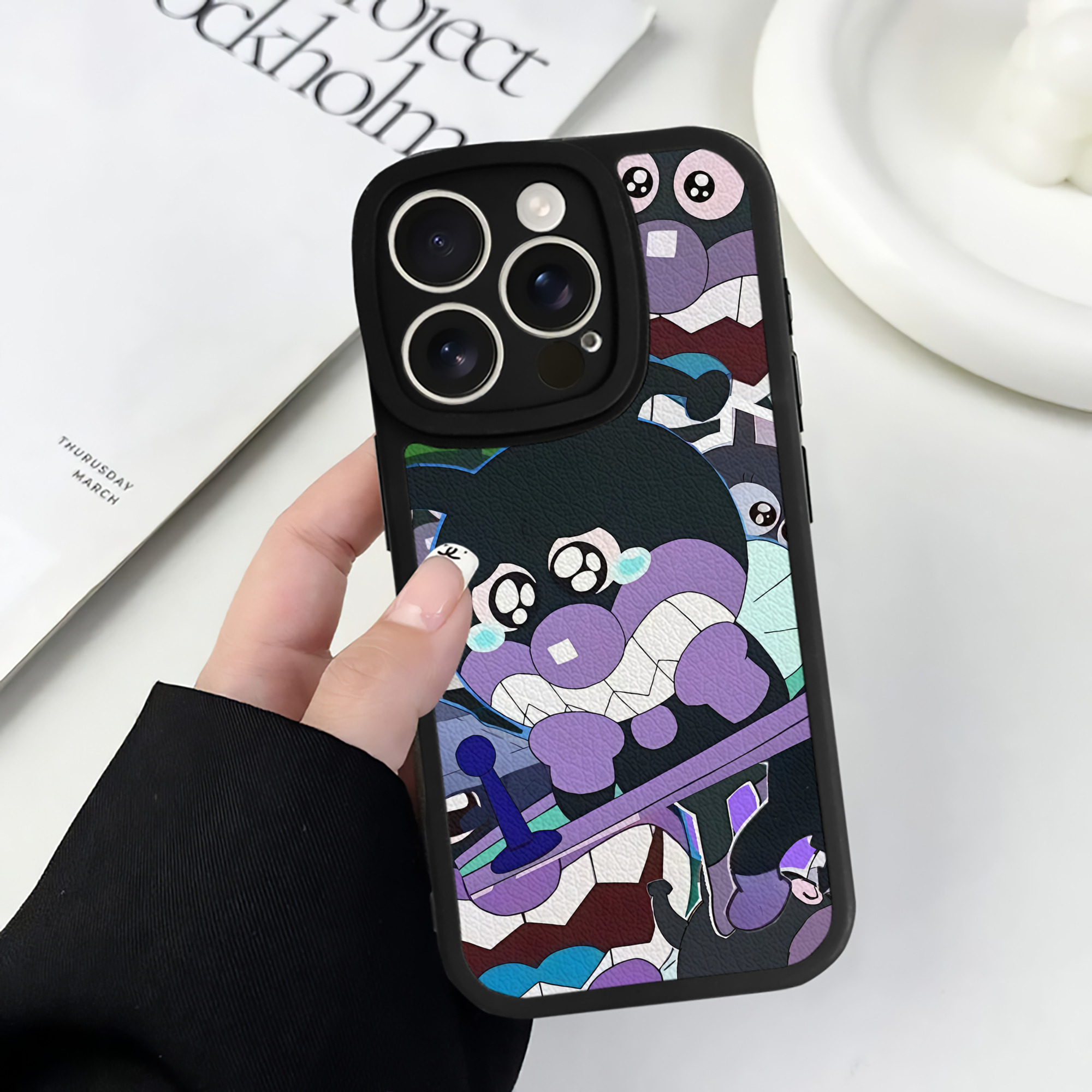 （画像用） アンパンマン Anpanman 【iPhone 16シリーズ対応】シリコンスマホケース（レザー調） 材質：シリコン